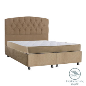 Κρεβάτι Lanse pakoworld διπλό με αποθηκευτικό χώρο φυσικό 160x200εκ 1τεμ