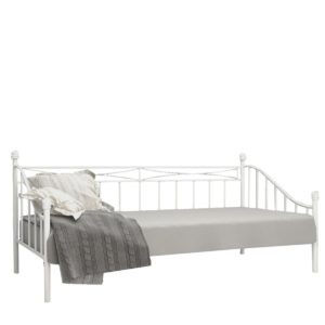 Κρεβάτι ArteLibre AUDREY Μεταλλικό Sandy White 210x99x91cm (200x90cm) 1τεμ