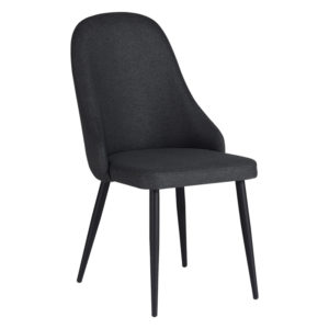 Καρέκλα Remis pakoworld ανθρακί ύφασμα-πόδι μαύρο μέταλλο 49x61x91εκ 1τεμ
