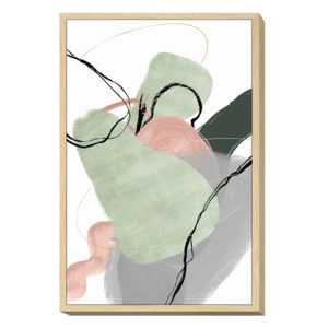 Πίνακας Σε Κορνίζα ArteLibre Abstract Καμβάς 60x90x4cm 1τεμ