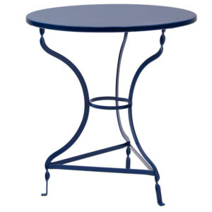 Τραπέζι Noah pakoworld μεταλλικό μπλε Φ70x72εκ 1τεμ