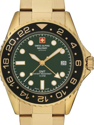 Swiss Alpine Military 7052.1114 men`s watch GMT 42mm 10ATM