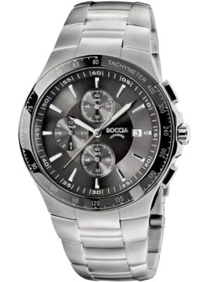 Boccia 3773-01 Men`s Watch Chronograph Titanium 42mm 10ATM
