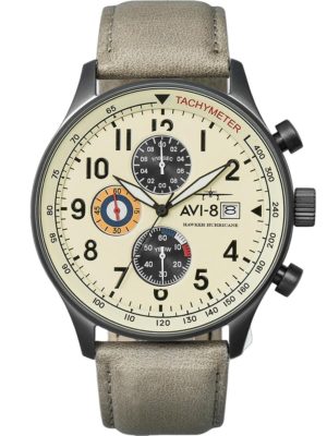 AVI-8 AV-4011-0C Mens Watch Hawker Hurricane Classic Chronograph 43mm 5ATM