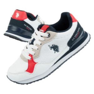 Polo US ASSN Jr UP21J48074-WHI-RED01 Αθλητικά Παπούτσια Άσπρο - Κόκκινο