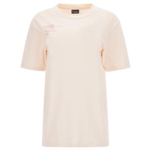 FREDDY Cotton t-shirt with printed text (S3WGZT4-P76) CREAM
