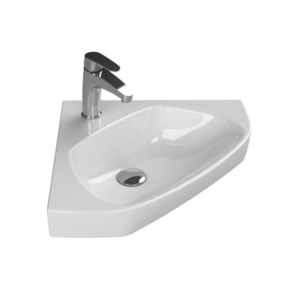 Cerastyle Arda 001900 46x46 - Γωνιακός νιπτήρας μπάνιου