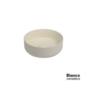 Bianco Ceramica Etna 33036 Ivory Matt 36x36 - Επιτραπέζιος νιπτήρας