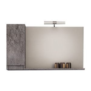 Senso 105 Granite - Καθρέπτης Με Ντουλάπι (100x15x65)