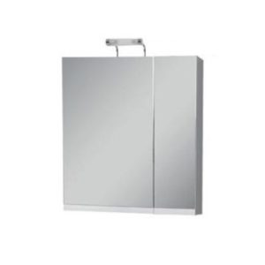 Katarina 55 White Gloss - Καθρέπτης μπάνιου με ντουλάπι (55x14x70)