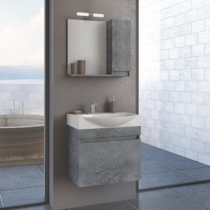 Senso 65 Granite - Πάγκος με Νιπτήρα & Καθρέπτη