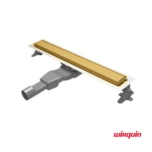 Wirquin Flat Linear 60 Gold Brushed PVD - Γραμμικό Σιφώνι Δαπέδου