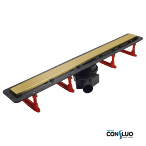 Confluo Frameless Line Oro - Γραμμικό Σιφώνι Δαπέδου Χρυσο