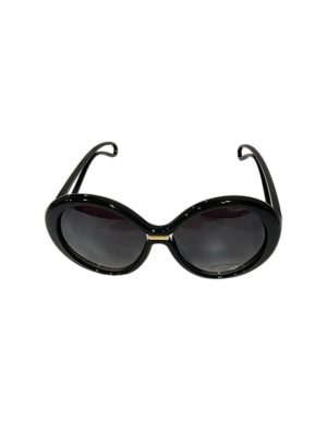 Μαύρα γυναικεία γυαλιά ηλίου με άνοιγμα στο βραχίονα DZ2386