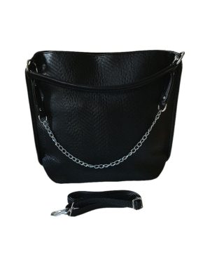 Urban Style μαύρη γυναικεία μεγάλη τσάντα OEM 8042