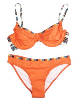 Luna πορτοκαλί bikini set μαγιό balconet D/E & slip Horizon 91168