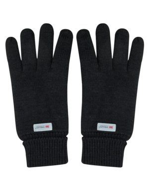 Stamion μαύρα ανδρικά πλεκτά γάντια 111842