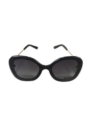 Μαύρα γυναικεία γυαλιά ηλίου με σχέδιο στο βραχίονα LS0085.7394