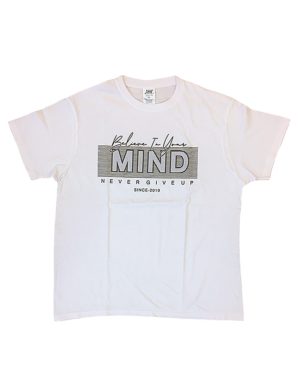 JHK άσπρο αντρικό κοντομάνικο T-shirt Mind D027
