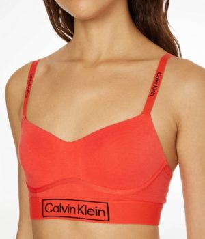 Calvin Klein κόκκινο bralette σουτιέν 000QF6770E.XM9