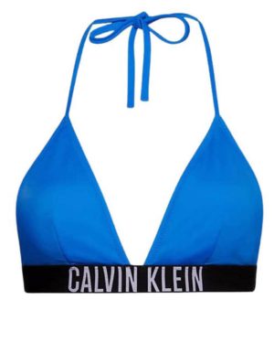 Calvin Klein μπλε ρουά δετό τρίγωνο μαγιό KW0KW01963.C4X