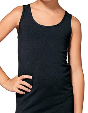 Jadea Girl αμάνικη μπλούζα modal-βαμβακερό ύφασμα 283 Μαύρο