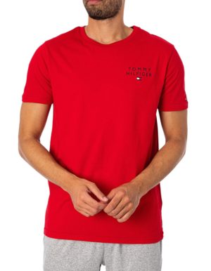 Tommy Hilfiger κόκκινο βαμβακερό αντρικό T-shirt UM0UM02916.XLG