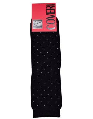 Enrico Coveri μαύρες χειμωνιάτικες γυναικείες κάλτσες με καρφάκια Milly3