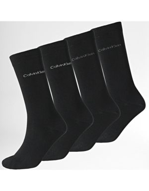 Calvin Klein 4 ζεύγη μαύρες χειμωνιάτικες αντρικές κάλτσες 701219836.001 σε συσκευασία δώρου