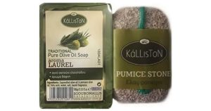 Kalliston Set Olive Oil Soap Laurel & Pumice Stone 100gr