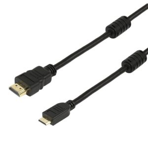 Powertech HDMI 19pin σε HDMI Mini - 1.4V / 2F + with ethernet - 3M
