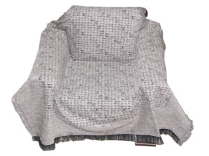 Σενίλ Ριχτάρι Soft Touch Ideato για Τριθέσιο Καναπέ Weave Grey 170Χ290 - 1832-3