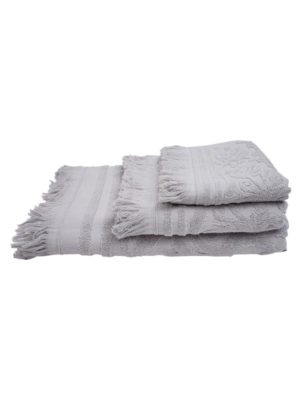 Πετσέτα Κρόσι 6 Light Grey Μπάνιου (80x150)