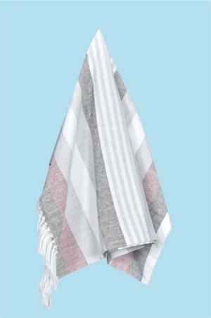 Πετσέτα θαλάσσης - παρεό με κρόσια 90X150cm Σx.8709 80% cotton-20% pol.
