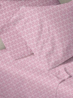 Παπλωματοθήκη Menta Εμπριμέ 940 Pink Υπέρδιπλη (230x250)