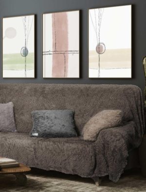 Ριχτάρι SOGGY BROWN Ριχτάρι διθέσιου καναπέ: 180 x 250 εκ.