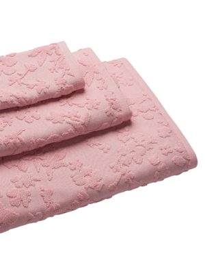 Πετσέτα NOBLE PINK Σετ πετσέτες 3 τεμαχίων (30 x 50 50 x 90 80 x 150 εκ.)