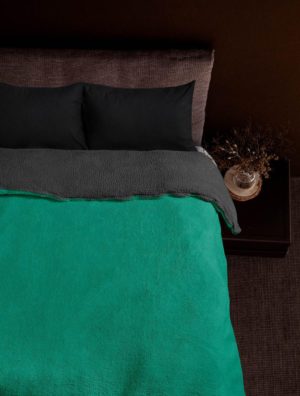 Κουβέρτα SPOSH GREEN ANTHRACITE Κουβέρτα υπέρδιπλη: 220 x 240 εκ.