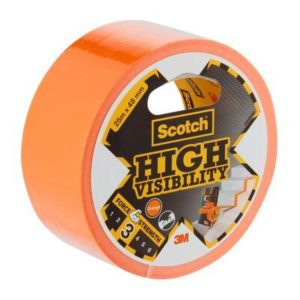Ταινία Υψηλής Ορατότητας Scotch® Πορτοκαλί Υφασμάτινη 25 m x 48 mm