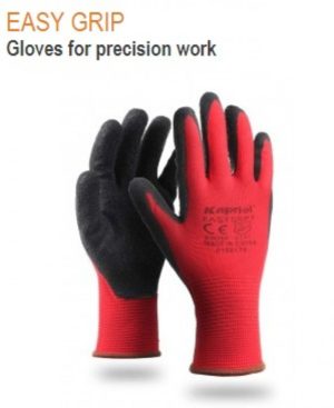 Γάντια κόκκινα KAPRIOL Easy grip