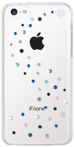 Bling My Thing Milky Way Clear Polycarbonate Case with (Blue Mix) SWAROVSKI ELEMENTS iPhone 5c