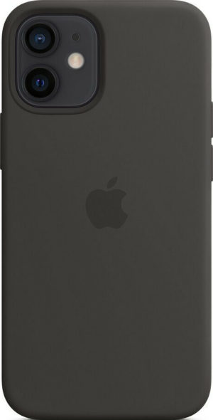 Θήκη Γνήσια Apple Silicone MAGSAFE για APPLE iPhone 12 mini 5.4 - ΜΑΥΡΟ - MHKX3ZM/A