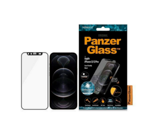 PanzerGlass Γυαλί προστασίας Fullcover CamSlider Edge-to-Edge Case Friendly 0.3MM για Apple iPhone 12, 12 PRO 6.1 - ΜΑΥΡΟ