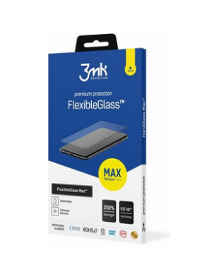 3MK Γυαλί προστασίας 7H FLEXIBLE GLASS Max FULL COVER για APPLE IPHONE 14 PRO MAX - ΜΑΥΡΟ