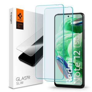 SPIGEN SGP Γυαλί προστασίας GLAS.TR SLIM 2-PACK για Xiaomi Redmi Note 12 5G/POCO X5 5G - 2 τεμ. - AGL06048 - ΔΙΑΦΑΝΟ