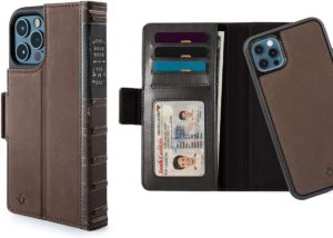 Θήκη Twelve South BookBook Δερμάτινη MagSafe FOLIO 2in1 για APPLE iPhone 12, 12 PRO 6.1 - COGNAC ΚΑΦΕ - TW-12-2028
