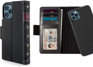 Θήκη Twelve South BookBook Δερμάτινη MagSafe FOLIO 3in1 για APPLE iPhone 12, 12 PRO 6.1 - ΜΑΥΡΟ - TW-12-2029