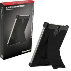 Θήκη Blackberry Δερμάτινη Flex shell Μαύρη για Blackberry Passport SILVER EDITION ACC-62022-001-BB
