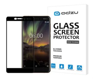 Γυαλί Προστασίας Odzu Glass Screen Protector, E2E για Nokia 6 2018 - 2pcs - ΜΑΥΡΟ