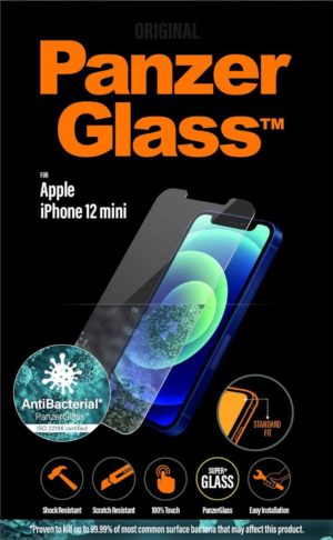 PanzerGlass Γυαλί προστασίας Fullcover Privacy Antibacterial Standard Fit Case Friendly 0.3MM για Apple iPhone 12 mini 5.4 - ΜΑΥΡΟ - P2707